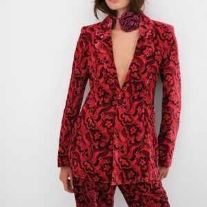 FOR LOVE & LEMONS Penny Velvet Blazer